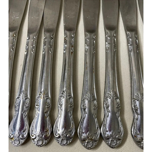 Embassy Classic Valhalla Stainless Flatware Silverware‎ Set 23 Pieces Japan MCM - Picture 3 of 8